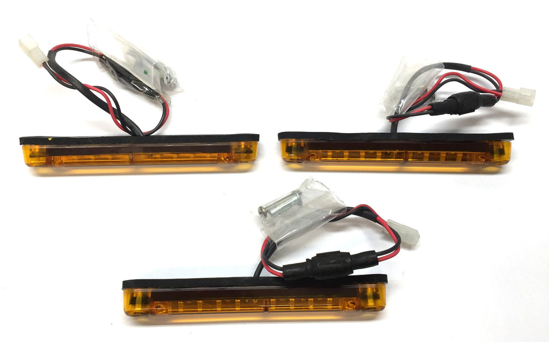 Dialight Amber 12-Volt LED Light Assembly 86121AB [Lot of 3] NOS