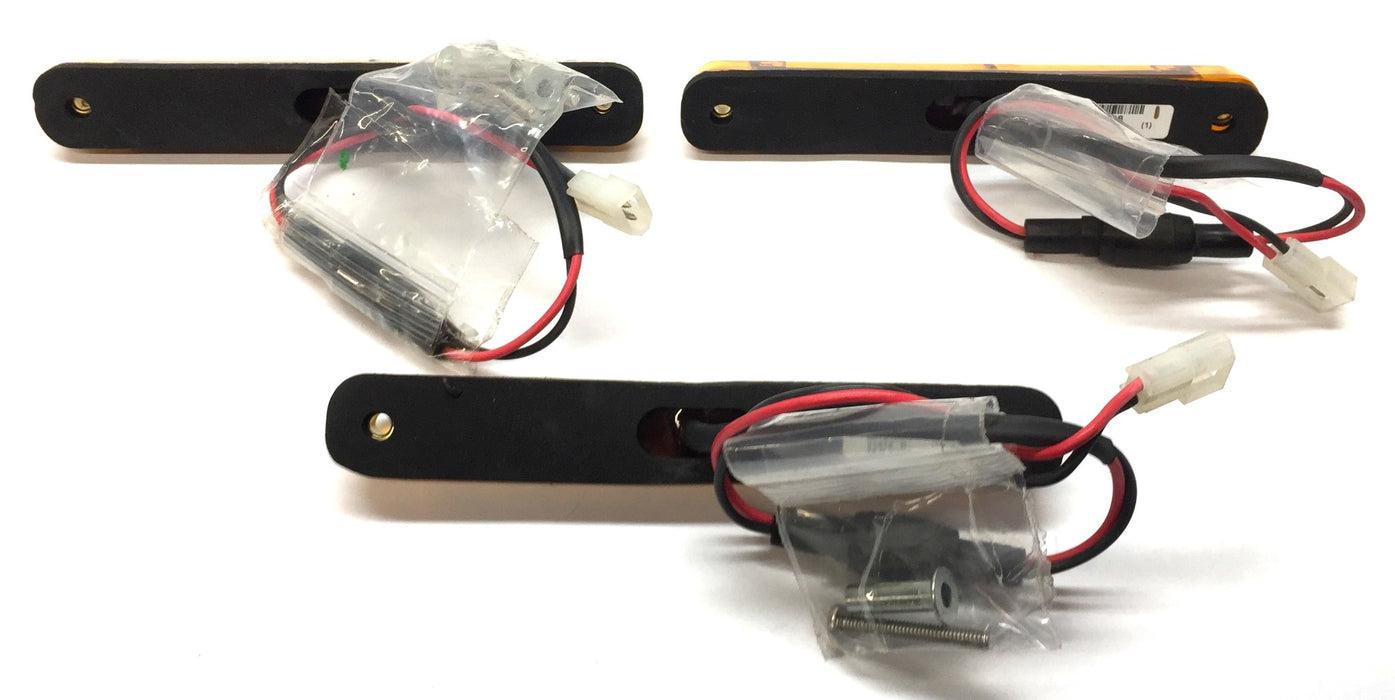 Dialight Amber 12-Volt LED Light Assembly 86121AB [Lot of 3] NOS