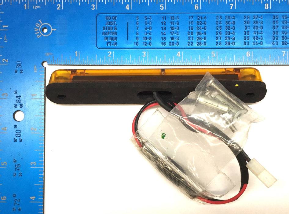 Dialight Amber 12-Volt LED Light Assembly 86121AB [Lot of 3] NOS