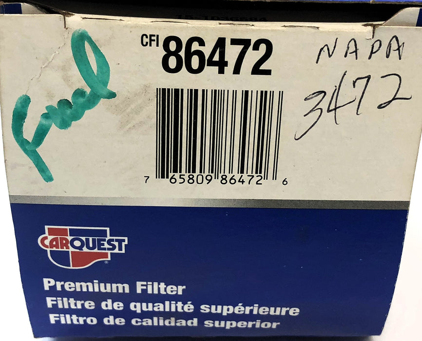 Carquest Fuel Filter 86472 NOS