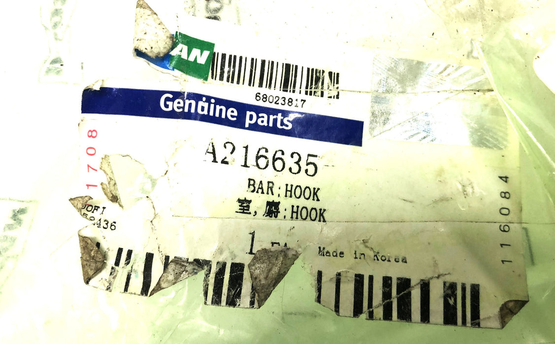 Doosan Hook Bar A216635 NOS