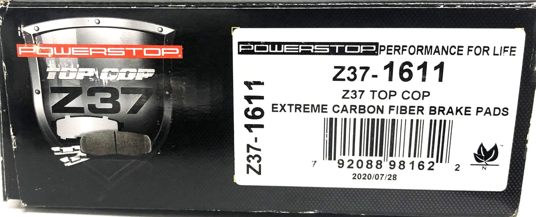 PowerStop Extreme Carbon Fiber Brake Pads Z37-1611 NOS