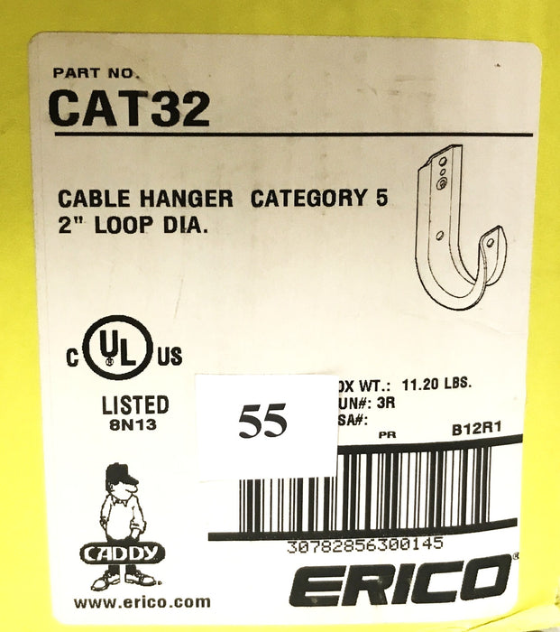Erico Caddy Category 5 Cable Hanger CAT32 [Lot of 55] NOS