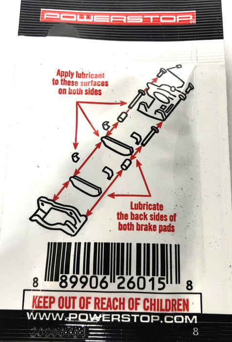 PowerStop Extreme Carbon Fiber Brake Pads Z37-1611 NOS