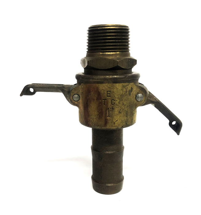 Ever-Tite 1 Inch Brass Female Coupling Hose Adapter PAT NO. 2033142 USED