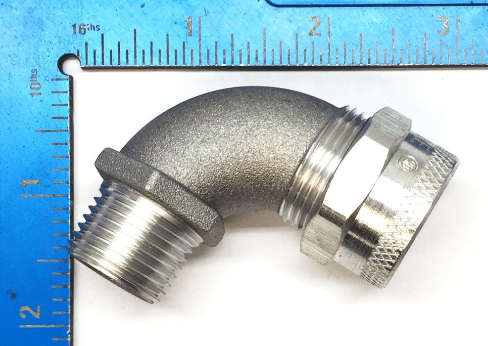 Remke 1/2"NPT Natural Aluminum 90-Degree Cord Grip Case (20pcs) RSR-9110 NOS
