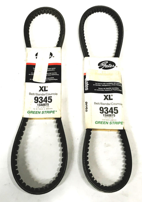 Gates Accessory V-Belt XL9345 [Lot of 2] NOS