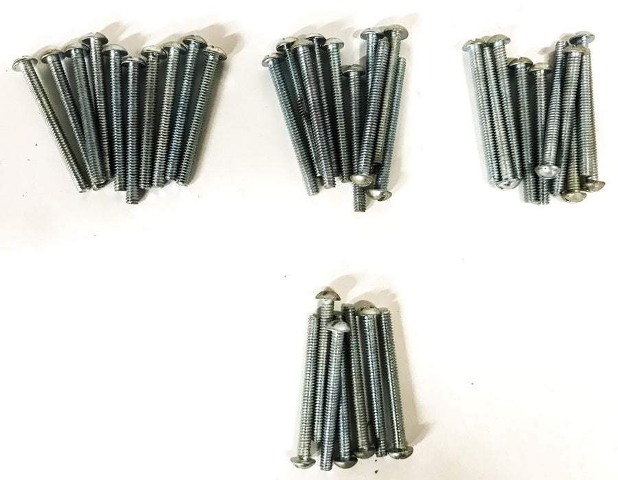 Unbranded 1/4-20 x 2-1/2 Slotted Round Head Machine Screw [Lot of 35] NOS