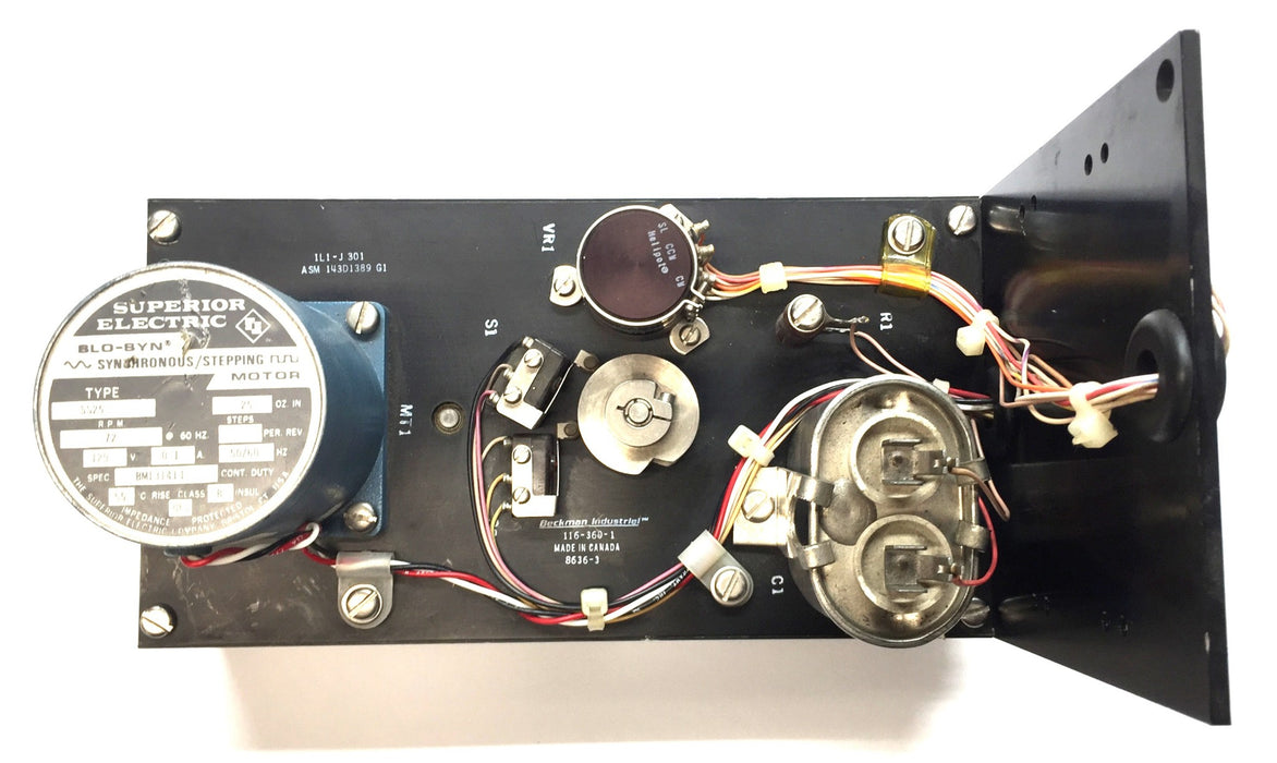 Beckman/General Electric/GE Motor Drive Assembly 116-360-1 (143D1389G0001) USED