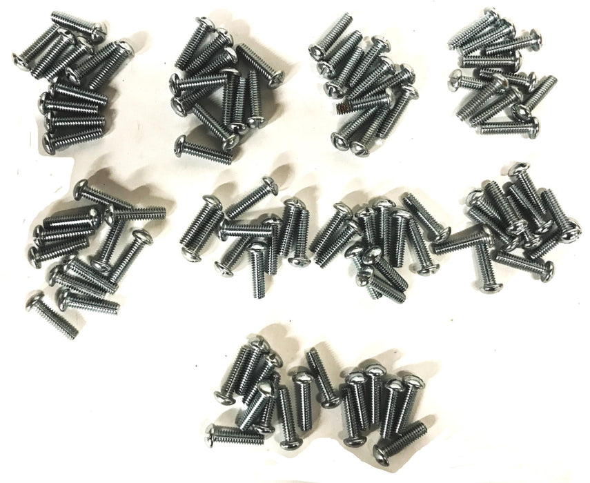 Unbranded 1/4-20 x 1 Slotted Round Head Machine Screws [Lot of 95] NOS