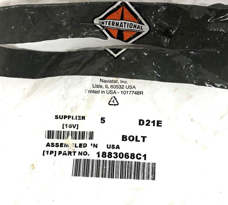 Navistar International Bolt 1883068C1 NOS