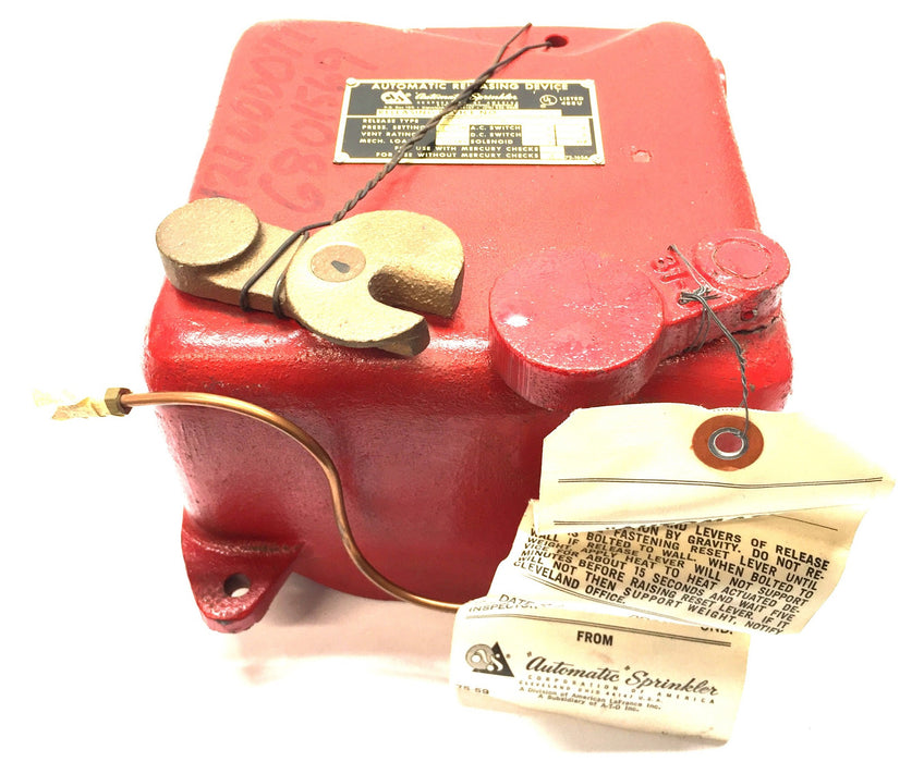 Automatic Sprinkler Automatic Releasing Device 192107 NOS