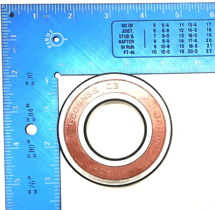 Nachi Rubber Sealed Ball Bearing 6208-2NSE9 (6208NSE C3) NOS