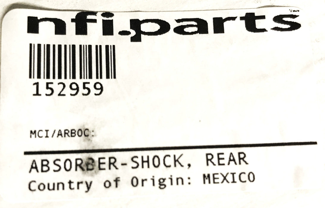 New Flyer Bus Rear Shock Absorber 152959 NOS
