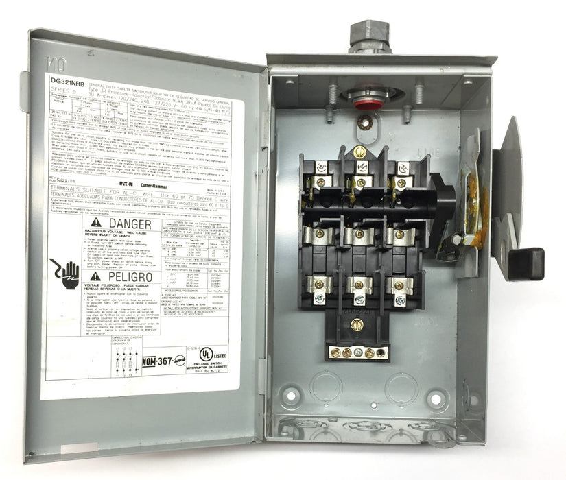 Eaton/Cutler-Hammer General Duty Safety Switch DG321NRB NOS
