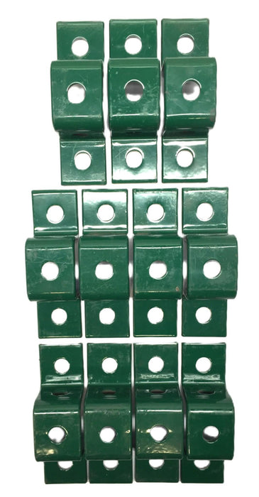 Unistrut 5-Hole Permagreen U-Shaped Fitting P1047GR [Lot of 11] NOS