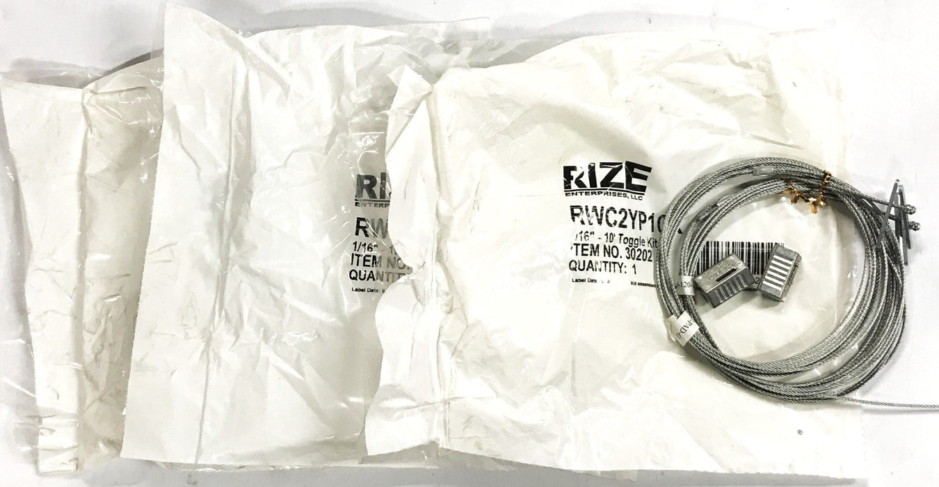 RIZE Enterprises 10 inch Cable Toggle Kit RWC2YP10K [Lot of 3] NOS