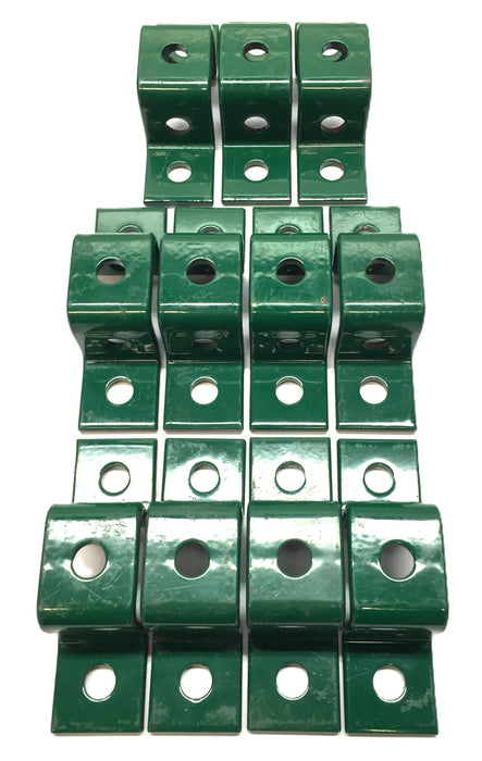 Unistrut 5-Hole Permagreen U-Shaped Fitting P1047GR [Lot of 11] NOS