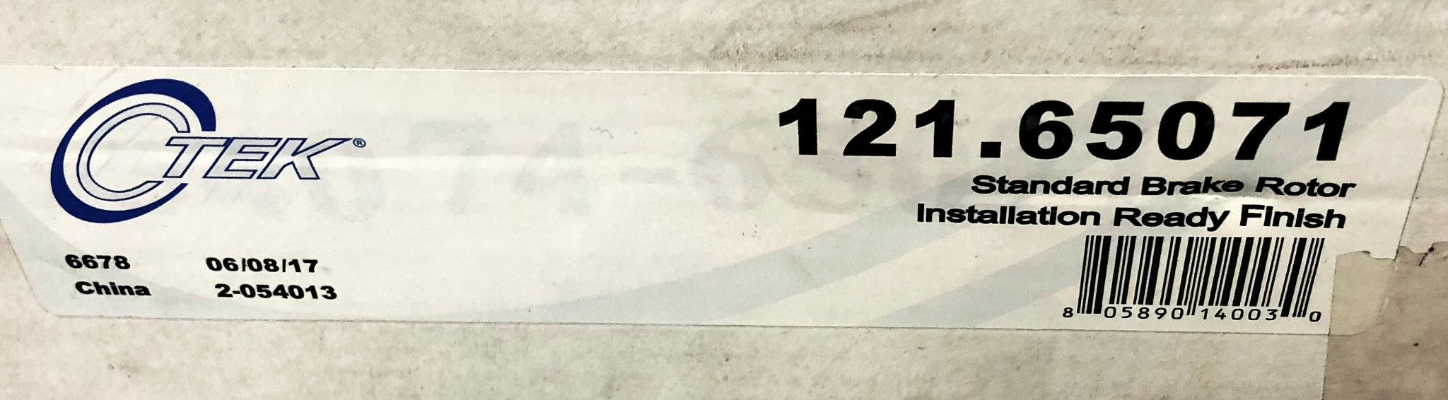 C-TEK Disc Brake Rotor 121.65071 NOS