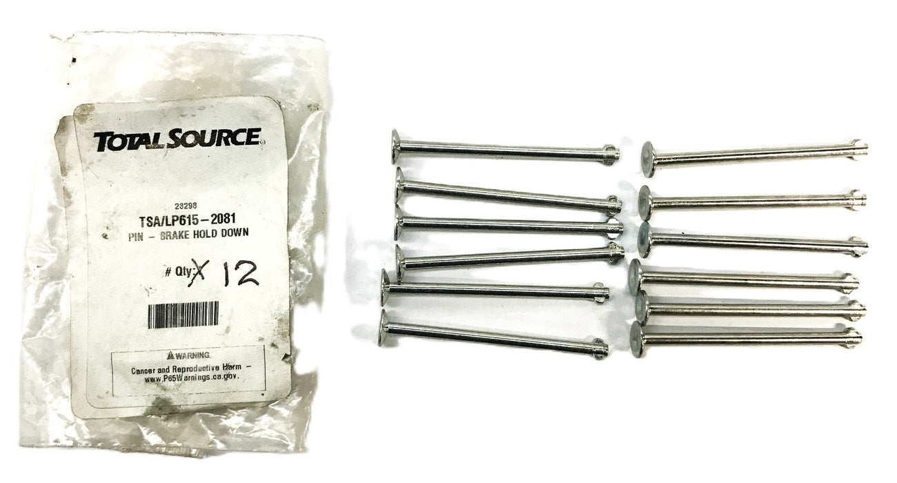 Total Source Forklift Brake Hold Down Pin LP615-2081 [Lot of 12] NOS