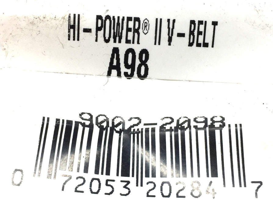 Gates Hi-Power II V-Belt A98 NOS