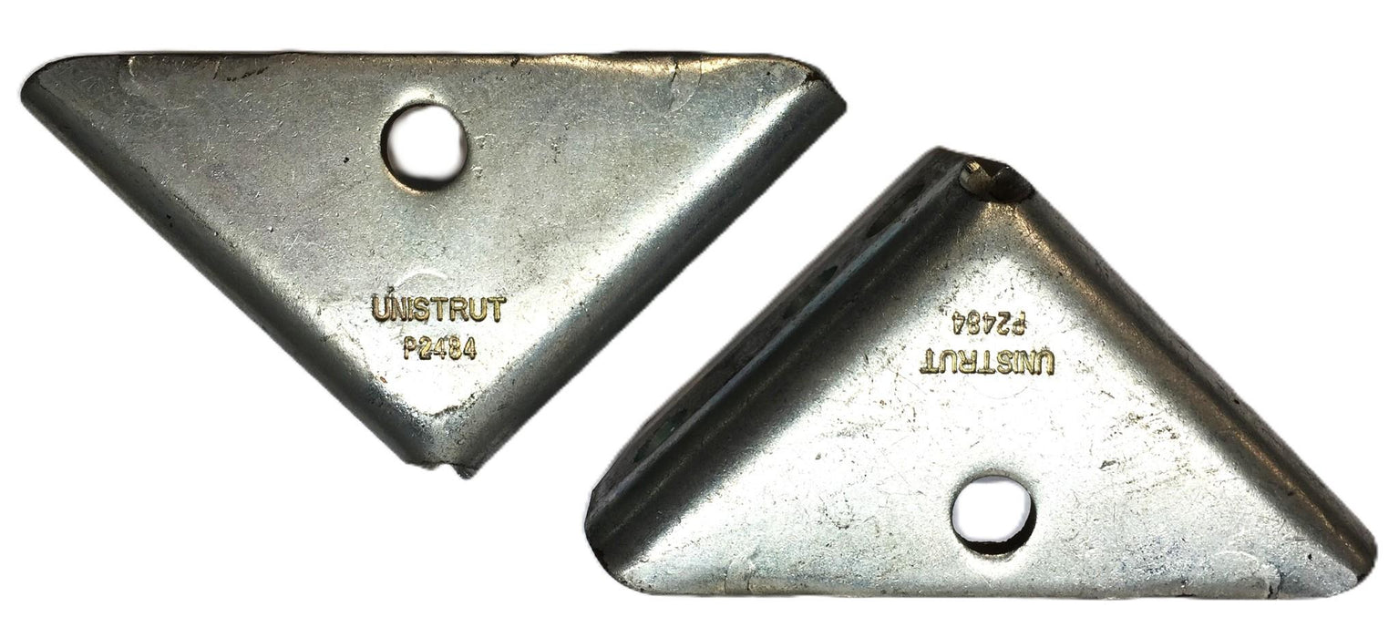 Unistrut Atkore 7-Hole Gusseted 90-Degree Angle Corner P2484 [Lot of 2] USED