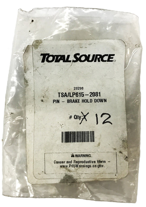 Total Source Forklift Brake Hold Down Pin LP615-2081 [Lot of 12] NOS