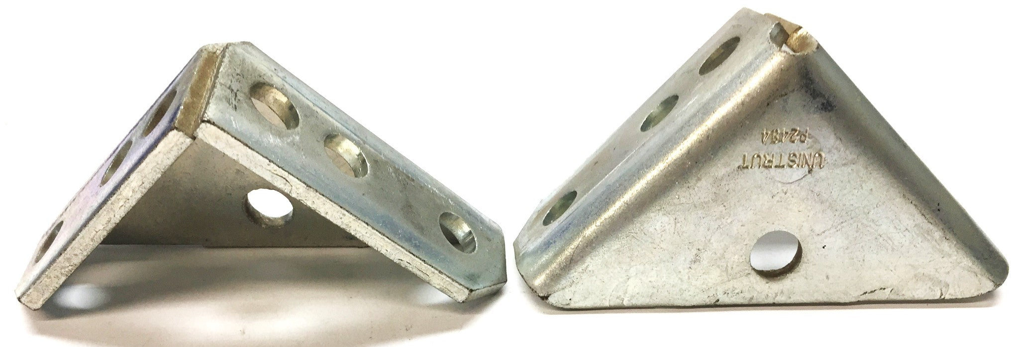 Unistrut Atkore 7-Hole Gusseted 90-Degree Angle Corner P2484 [Lot of 2] USED