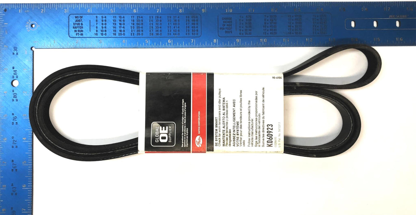 Gates Micro-V Serpentine Belt K060923 [Lot of 2] NOS