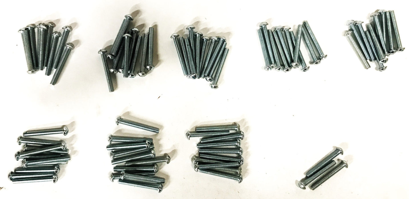 Unbranded 10-32 x 1-1/2 inch Slotted Round Head Screws [Lot of 80] NOS