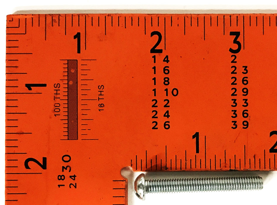 Unbranded 10-32 x 1-1/2 inch Slotted Round Head Screws [Lot of 80] NOS