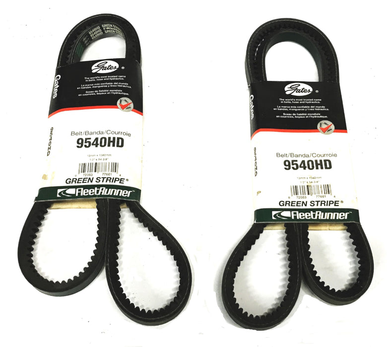 Gates FleetRunner Heavy Duty Cogged V-Belt 9540HD [Lot of 2] NOS