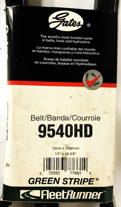 Gates FleetRunner Heavy Duty Cogged V-Belt 9540HD [Lot of 2] NOS