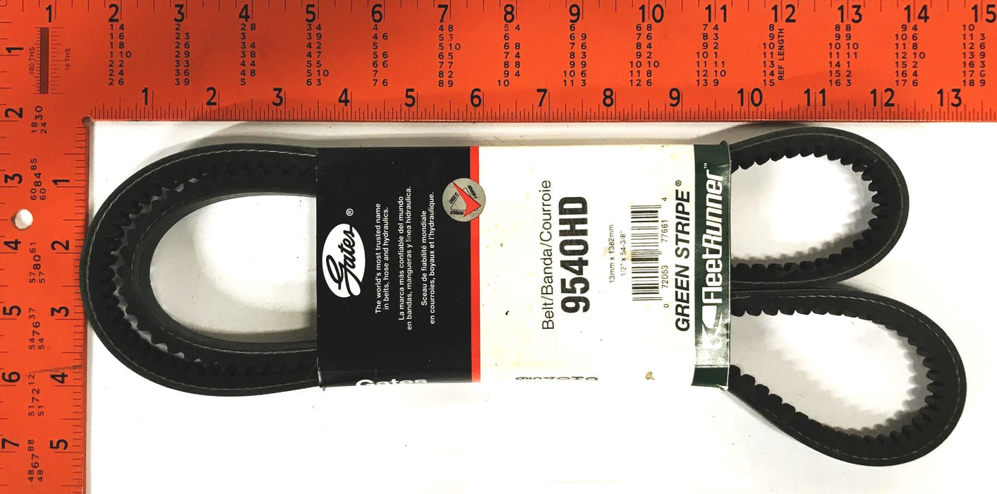 Gates FleetRunner Heavy Duty Cogged V-Belt 9540HD [Lot of 2] NOS