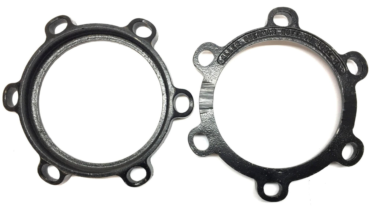Allen Sherman Hoff 7.10"O.D Pipe Cast Iron Follower Set 4892-1 (2pcs) NOS