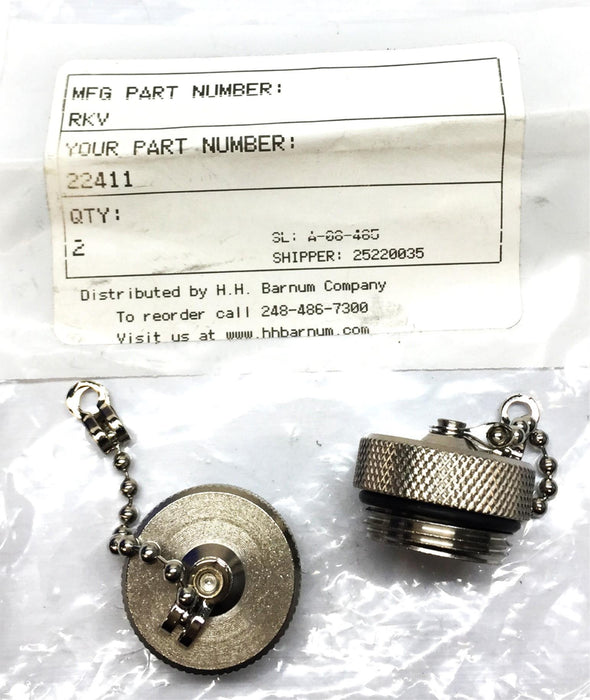 Lumberg Automation Dust Cap for 7/8" Unused Plugs RKV 22411 [Lot of 2] NOS