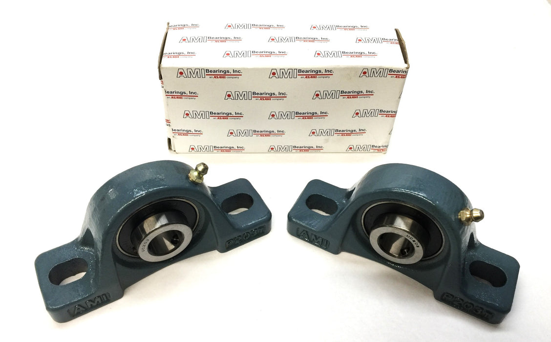 AMI Pillow Block Bearing Assembly UCP203 (UC203/UC204) [Lot of 2] NOS
