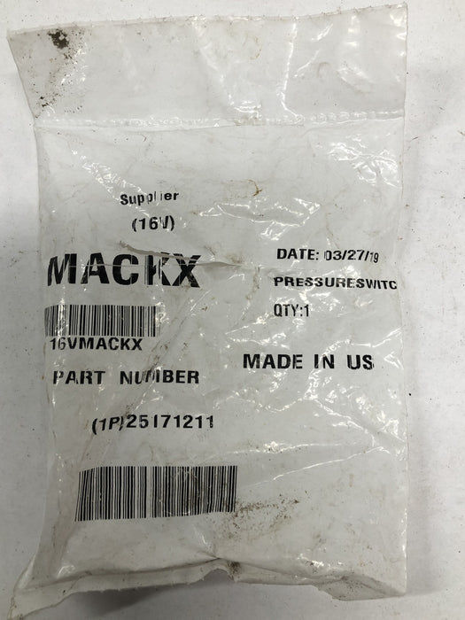 Mackx Pressure Switch Sensor 25171211 NOS