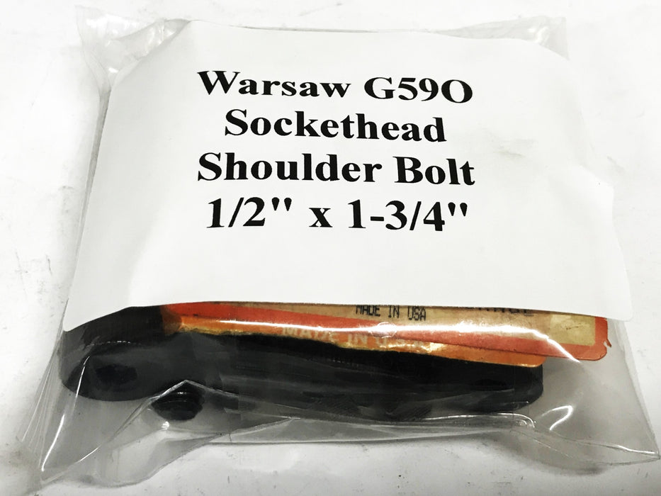 Warsaw Machinery 1/2" x 1-3/4" Sockethead Shoulder Bolt G59O [Lot of 10] NOS