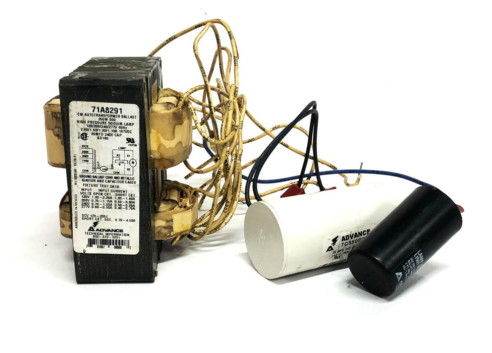Philips Advance 1-250W S50 HP Sodium Core & Coil Ballast Kit 71A8271-001D/94 NOS