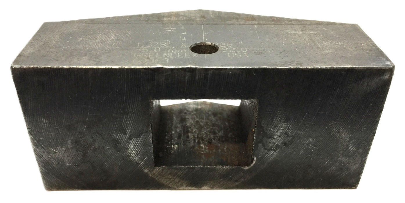 Greenlee 1.378" x 3.228 Replacement Rectangular Knockout Punch 60063 USED