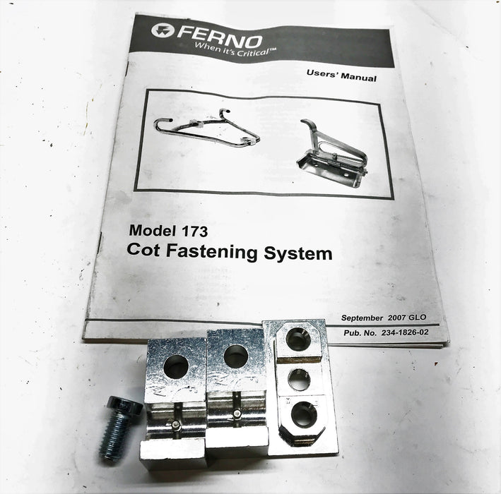 Ferno "Model 173" Cot Fastener Mounting Kit 0567049 MISSING HARDWARE NOS