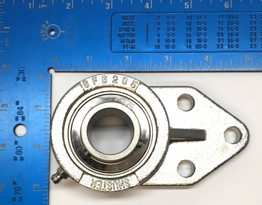 Shuster 3-Bolt Flange Mounted Bearing SUCSFB205-16 NOS