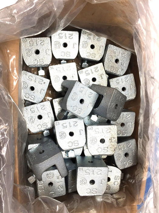 Thomas & Betts 3/8"-16 Galvanized Malleable Iron Beam Clamp Case (25pcs) 502 NOS