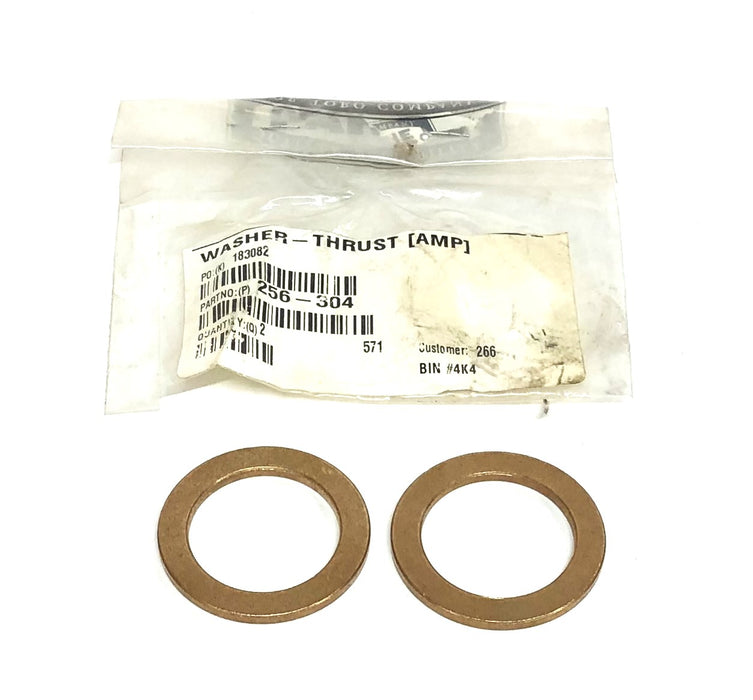The Toro Company Thrust Washer 256-304 [Lot of 2] NOS