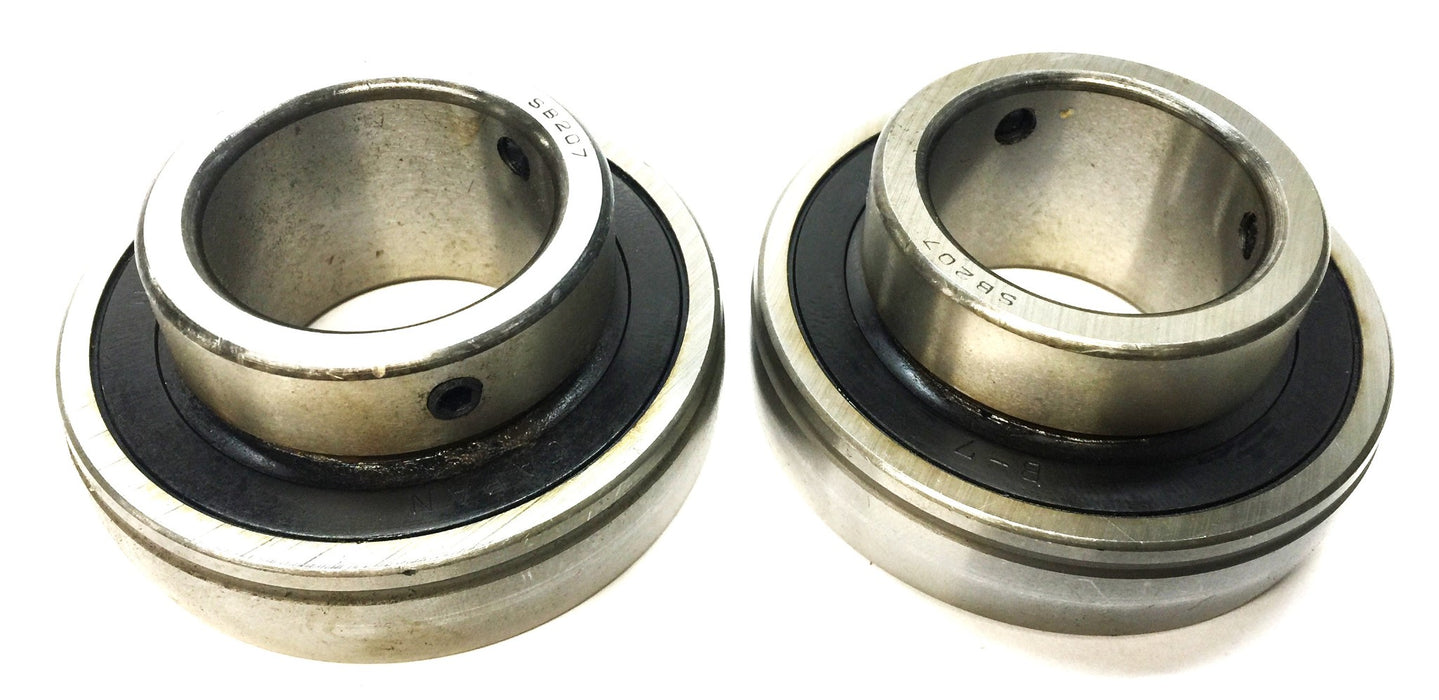 NBR Sealed Roller Bearing with Collar SB207 [Lot of 2] NOS