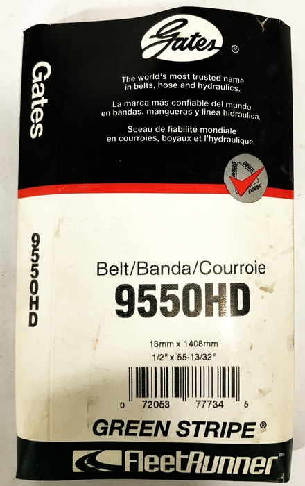 Gates FleetRunner Heavy Duty Accessory Drive Belt 9550HD NOS