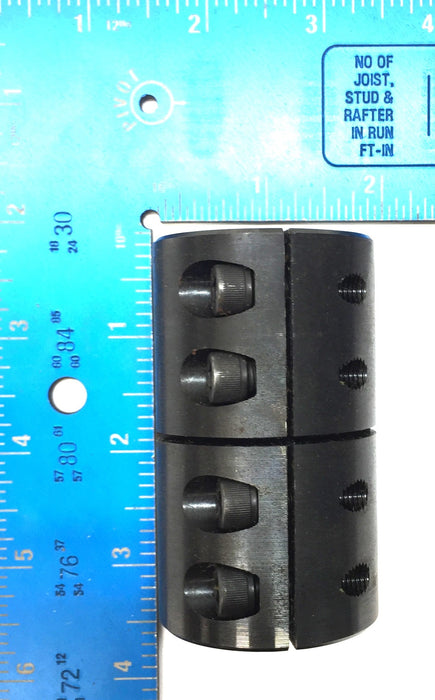 Climax Black Oxide Steel 1pc Clamping Coupling 1"and 3/4" Bore ISCC-100-0 NOS
