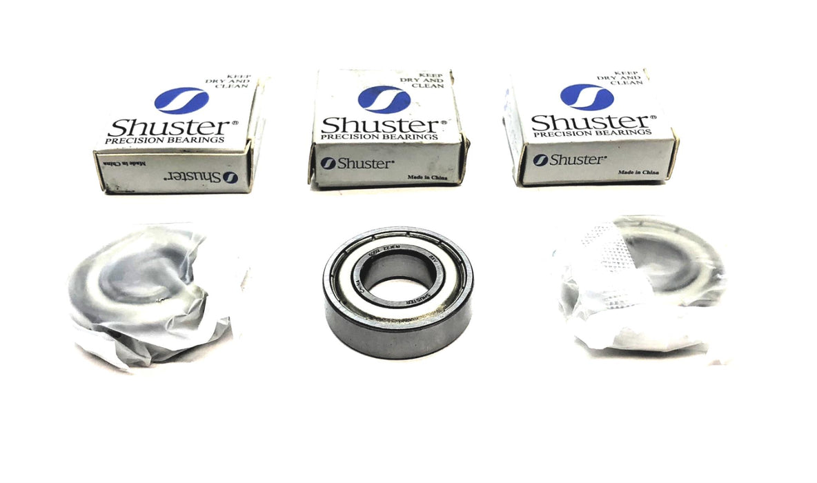 Shuster Single Row Ball Bearing 6002ZZJEM [Lot of 3] NOS