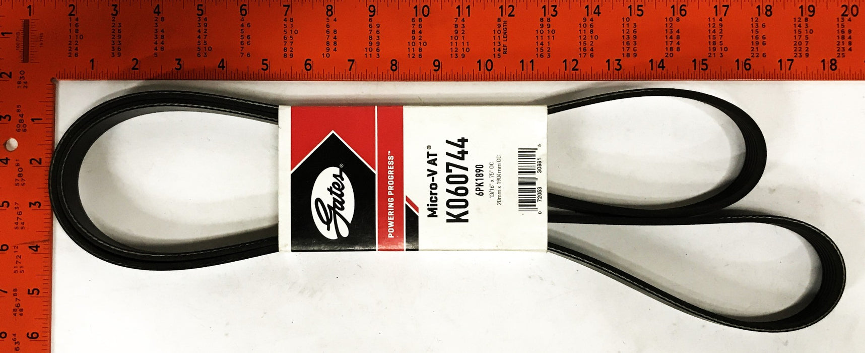 Gates Premium Micro-V Belt K060744 NOS
